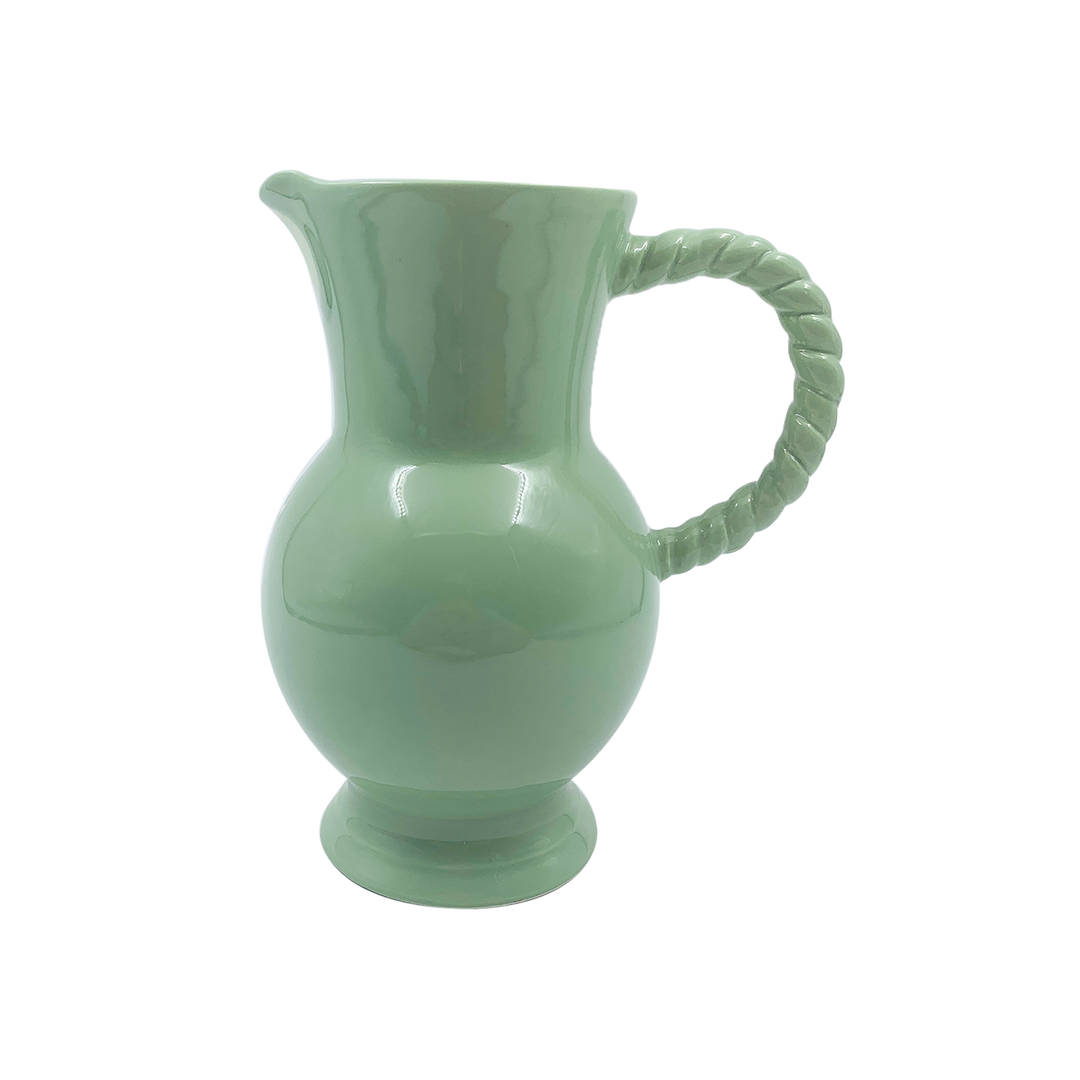 Twist Pitcher in Matcha Green