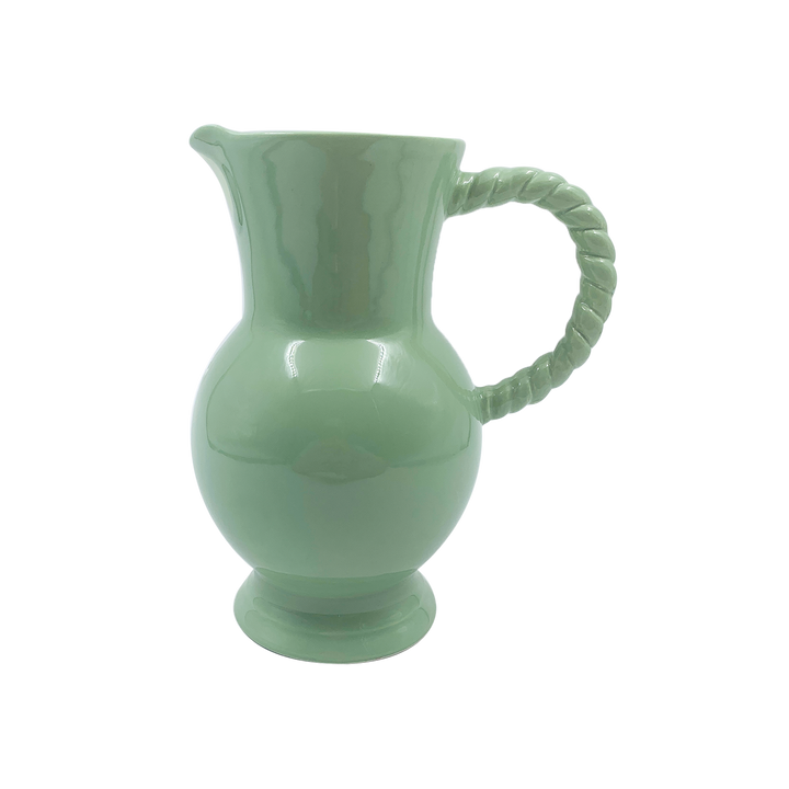 Twist Pitcher in Matcha Green