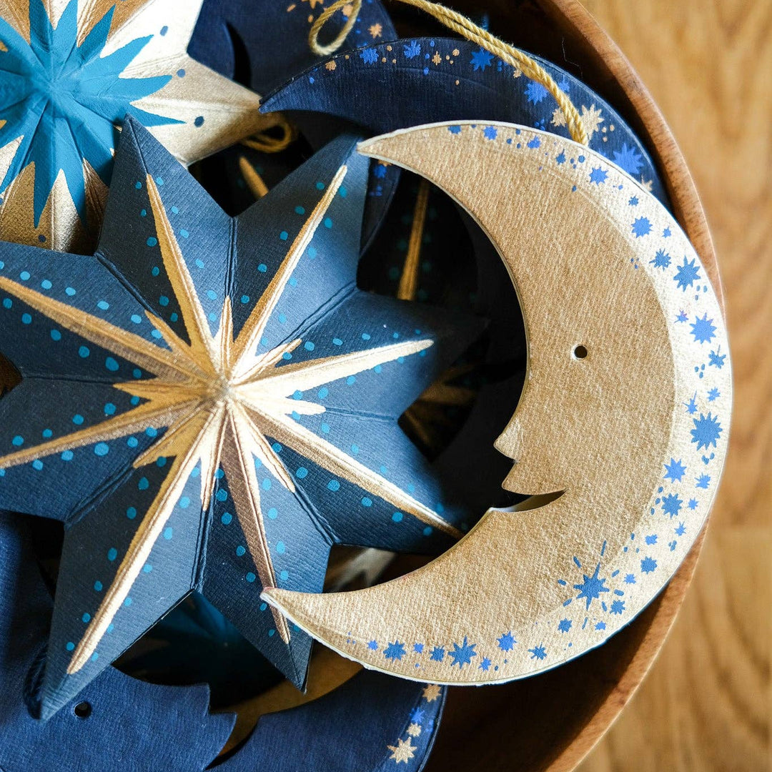 Gold Moon Board Decoration