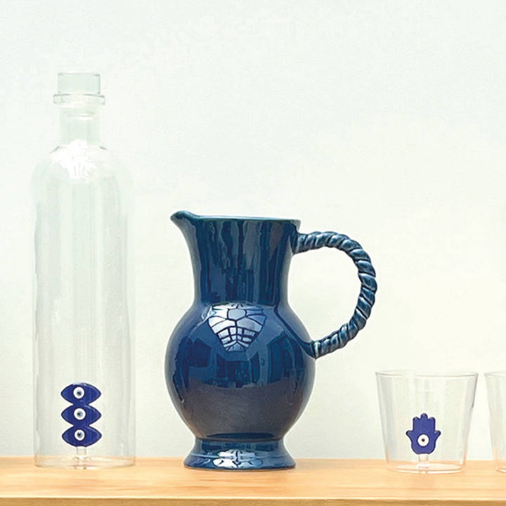 Twist Pitcher in Deep Blue