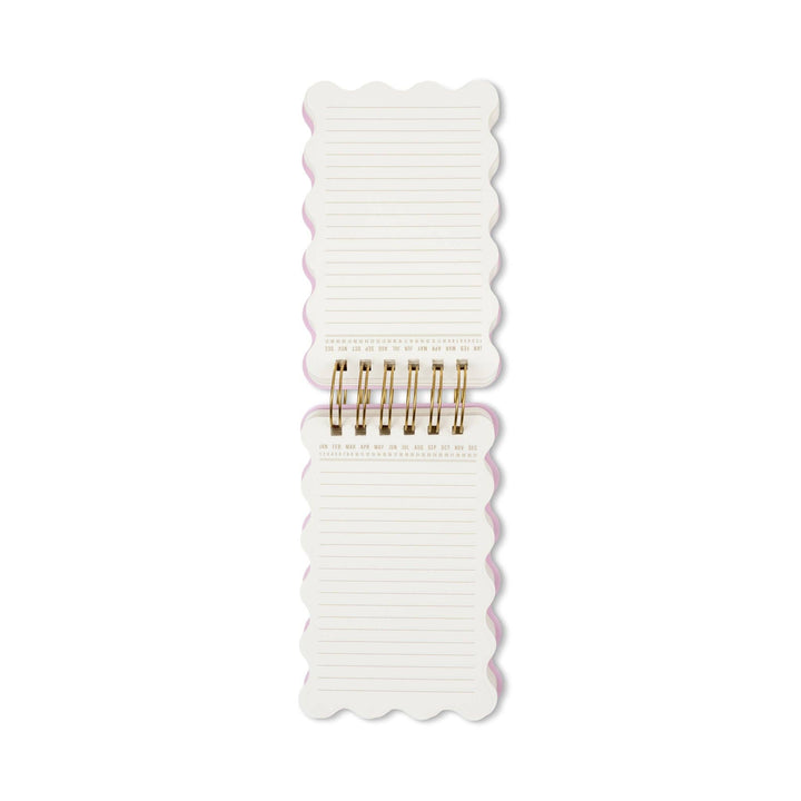 Cherry Peach Marble Wavy Notepad