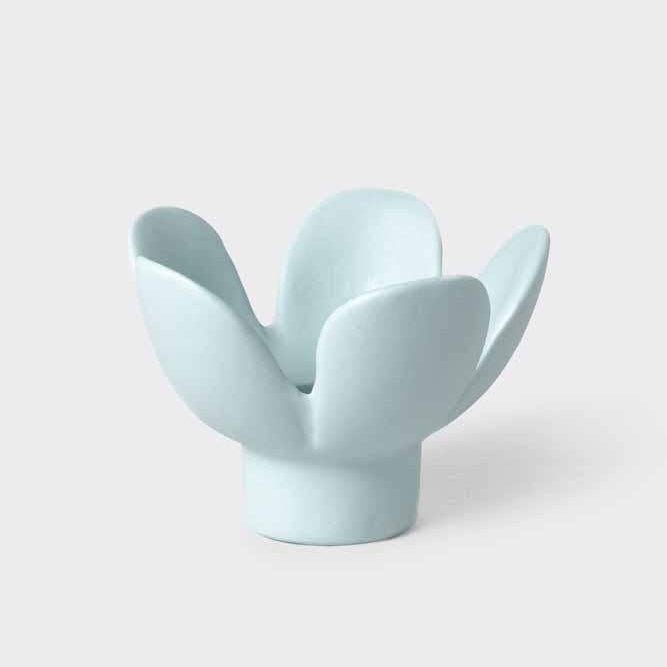 Blue Flower Candle Holder