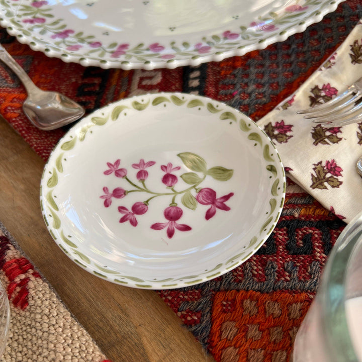 Hand Painted Floral Porcelain Plates