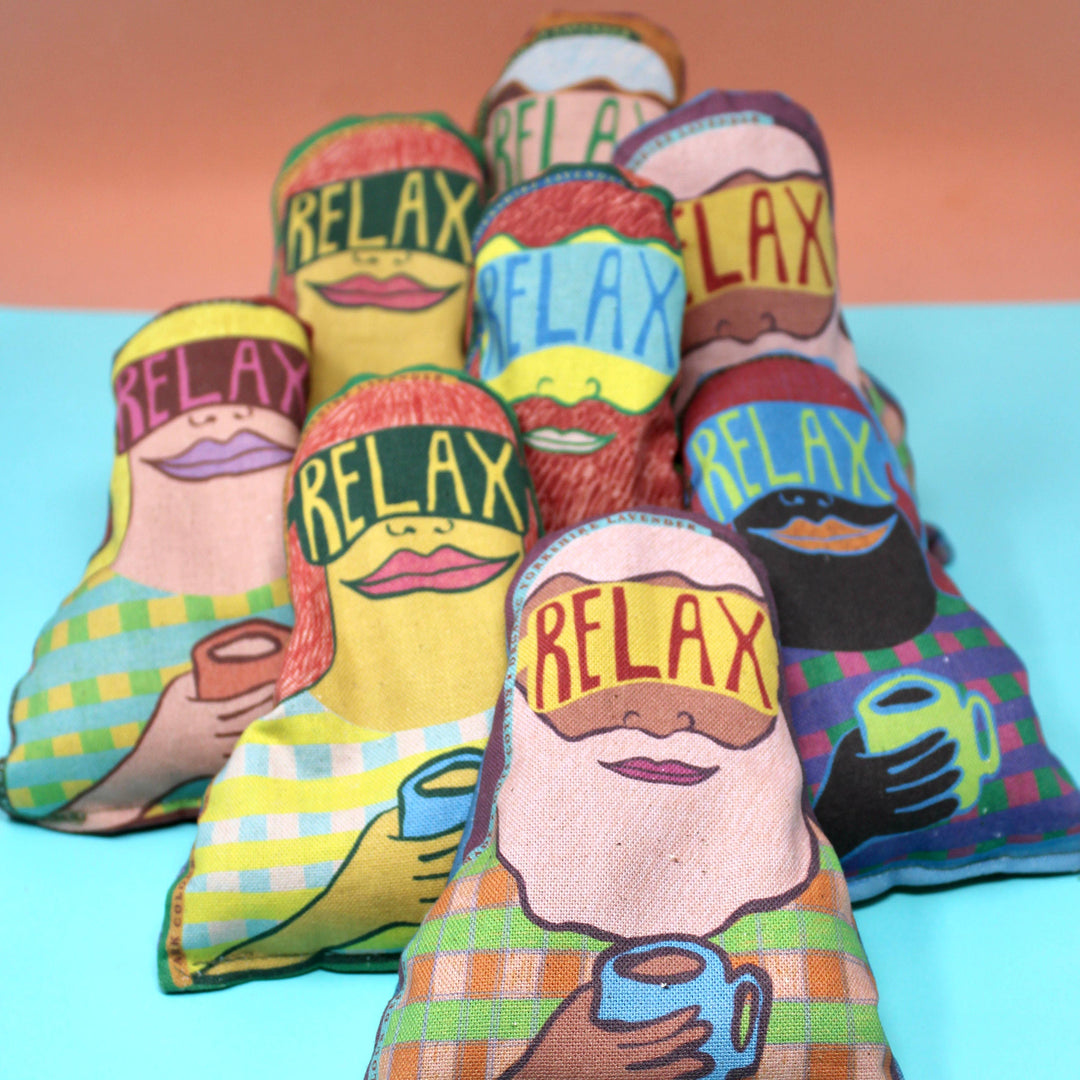 Relaxed People Lavender Bag: Man - Purple Beard