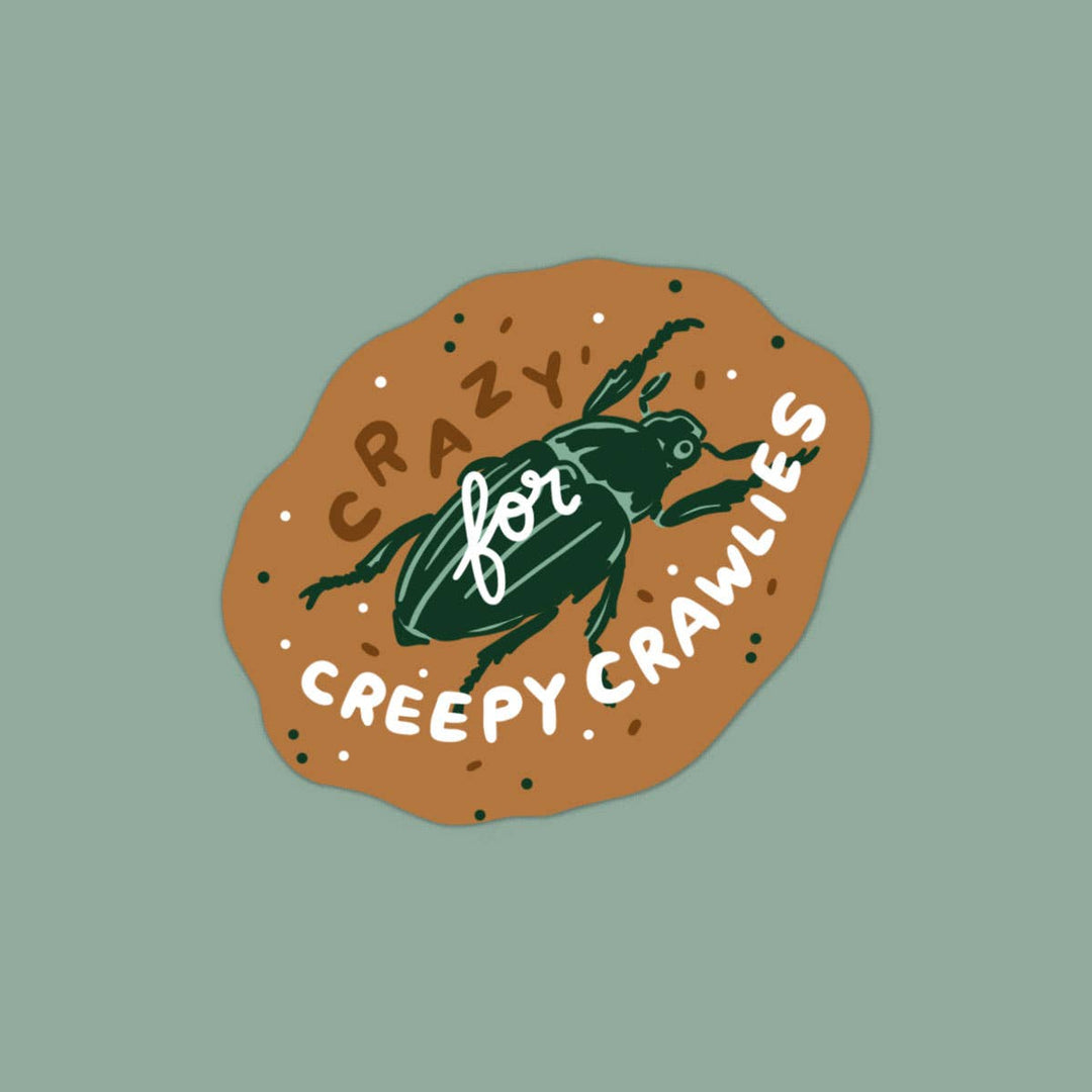 Crazy for Creepy Crawlies Waterproof Vinyl Sticker