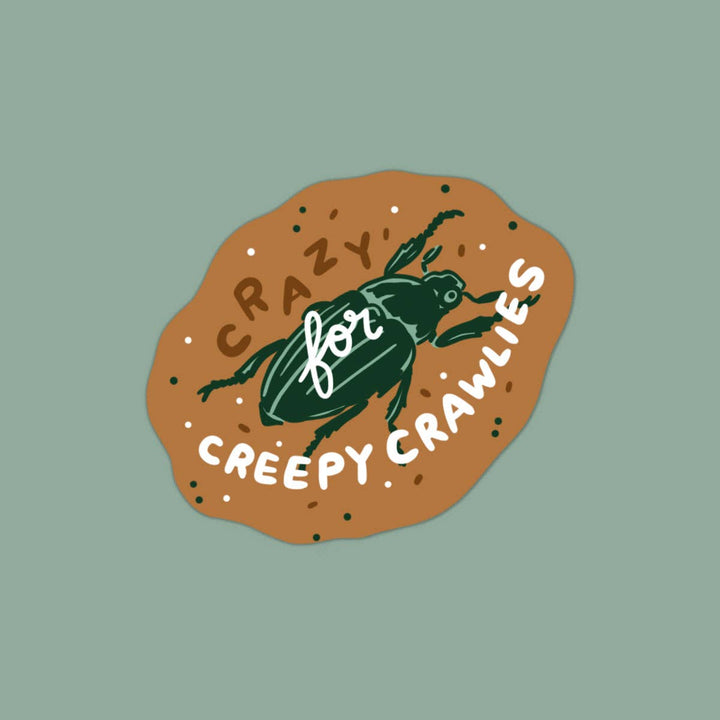 Crazy for Creepy Crawlies Waterproof Vinyl Sticker