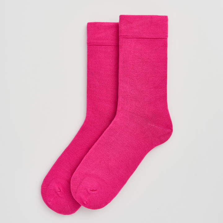 Pairs Dahlia Pink Bamboo Socks