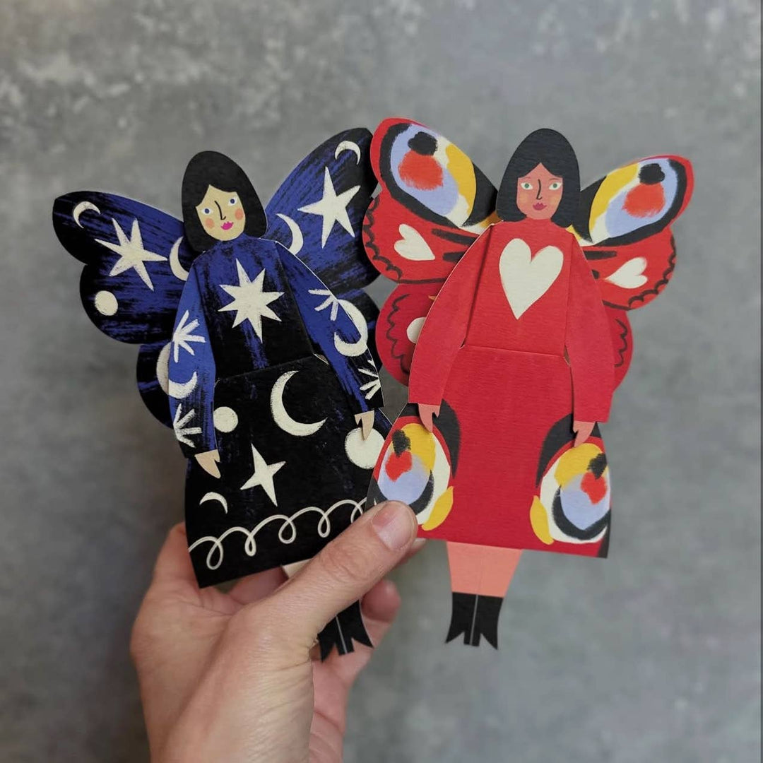 Butterfly Angel Sitting Greeting Card