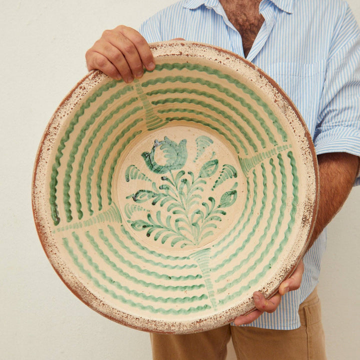 Green Lebrillos Granaínos Oversized Bowls