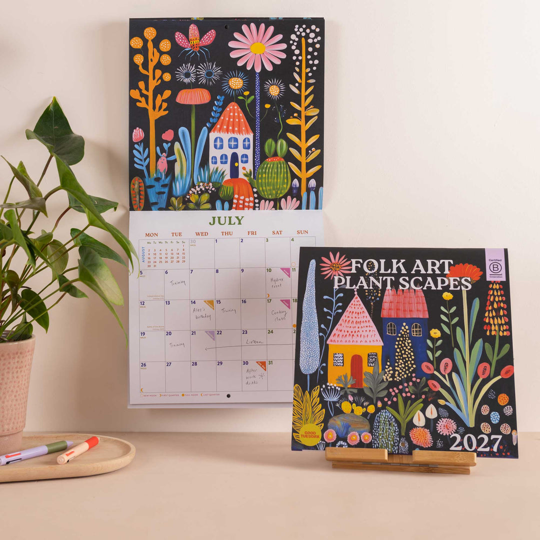 Folk Art 2027 Wall Calendar