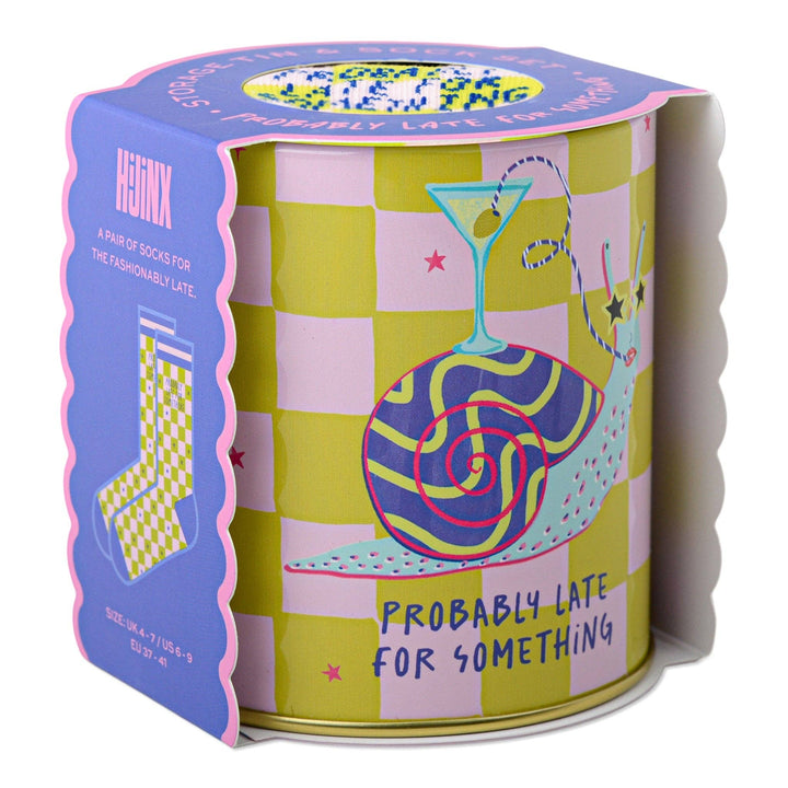 Hijinx Socks in a Tin - Probably Late for Something