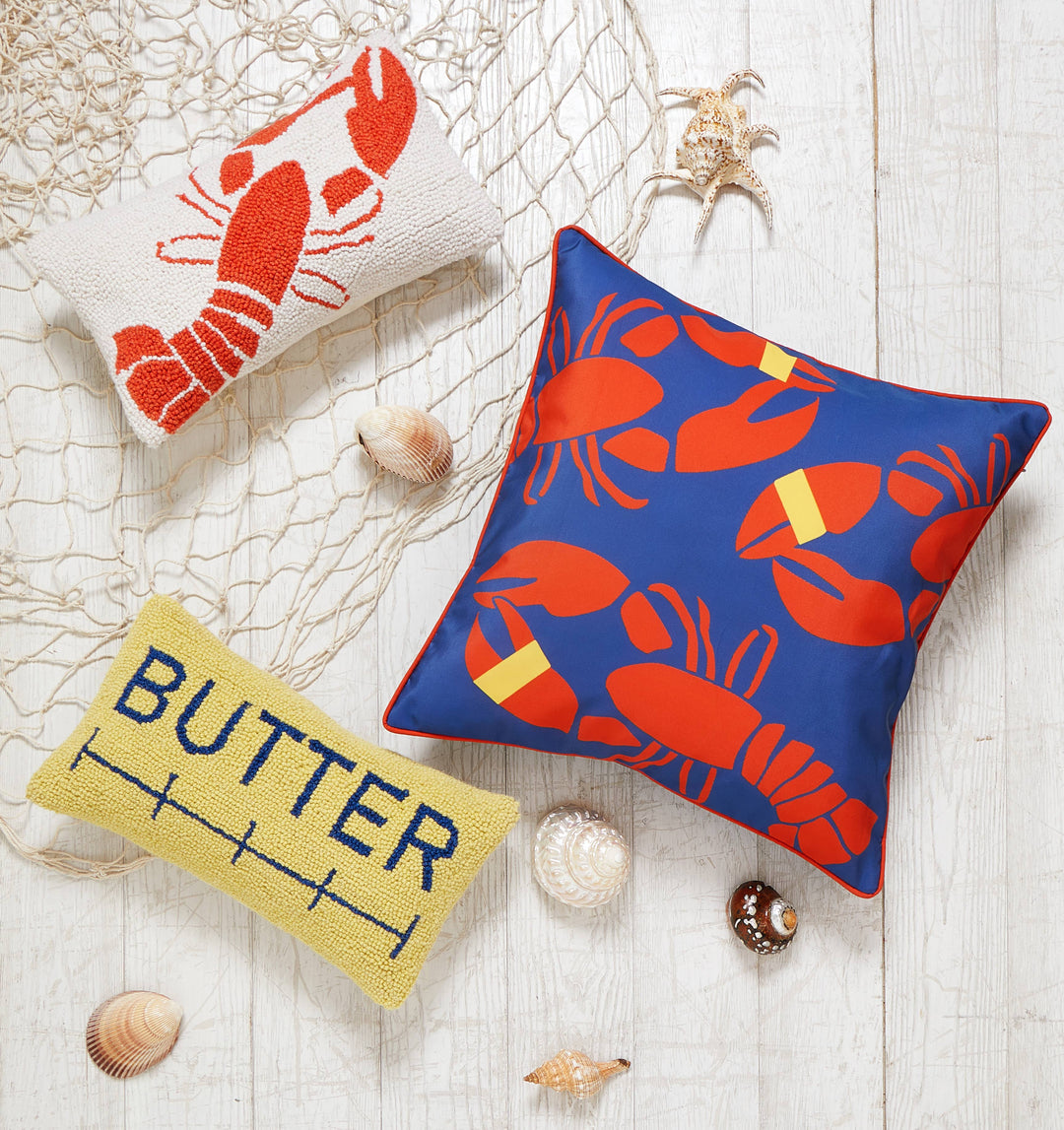 Butter Wool Hook Cushion