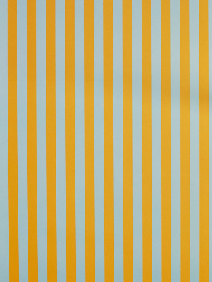 Classic Stripe Gift Wrap Blue & Yellow