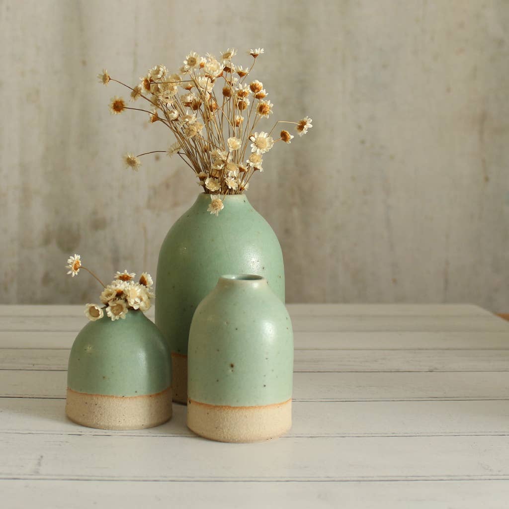 Mint Green Stoneware Vase