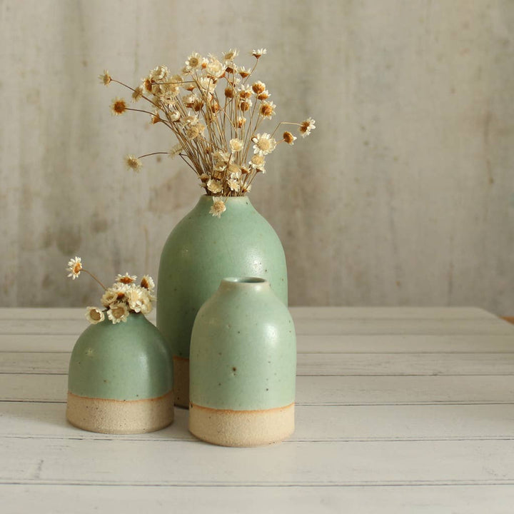 Mint Green Stoneware Vase