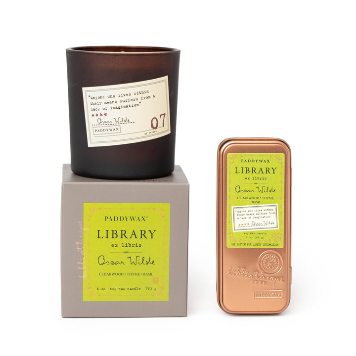 Library Two Wick Travel Tin - Oscar Wilde