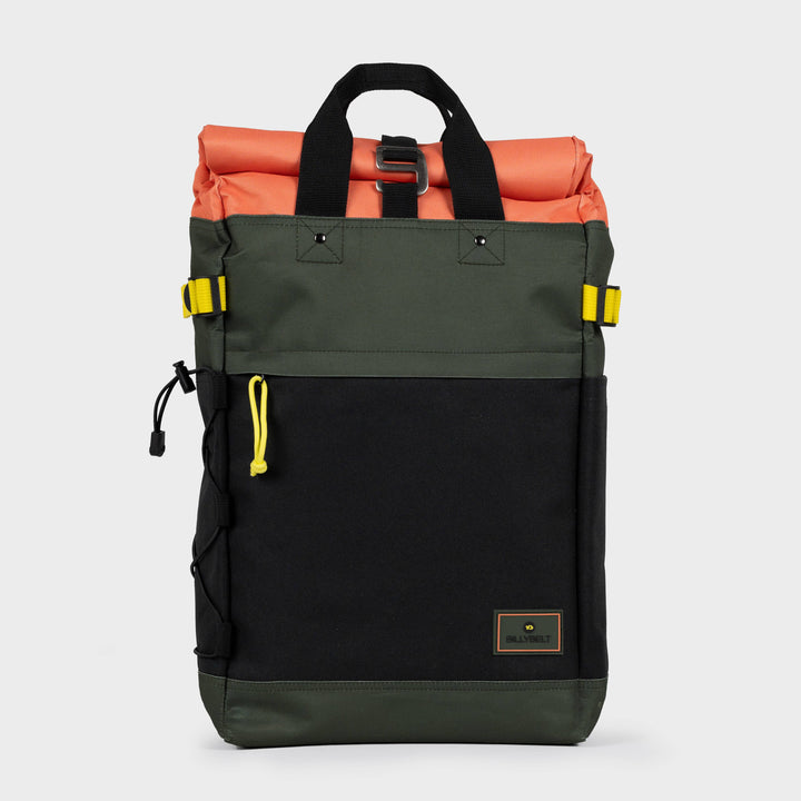 Adventurer 100% Recycled Backpack - Khaki & Orange