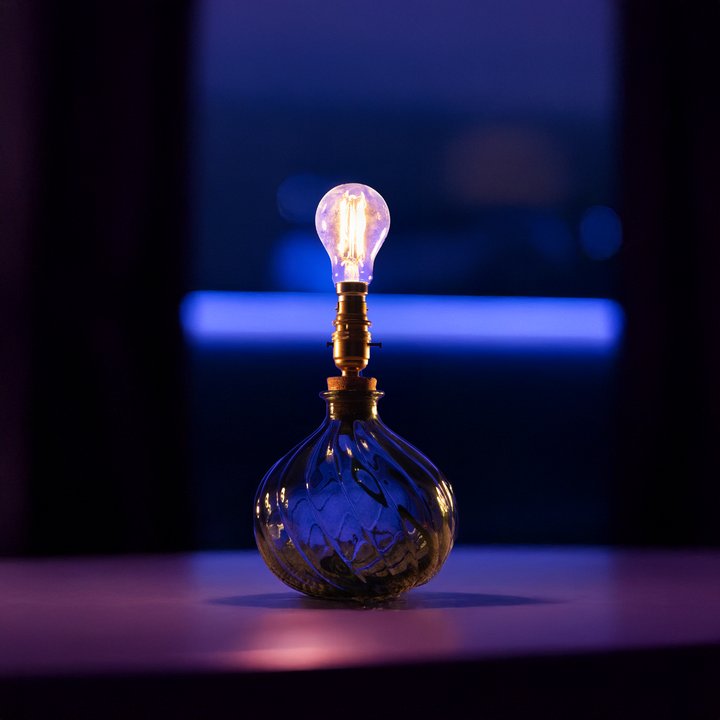 Juniper Green Recycled Glass Lamp