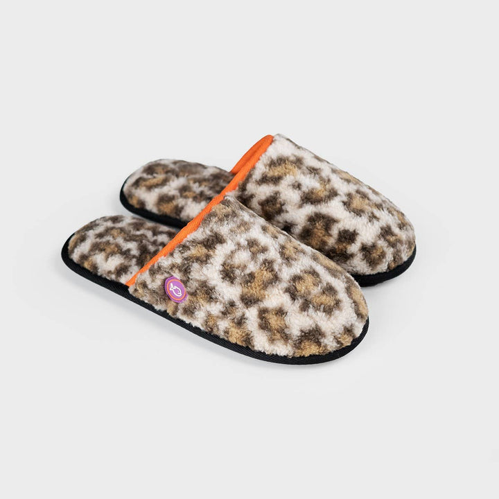 Leopard Sherpa Slippers
