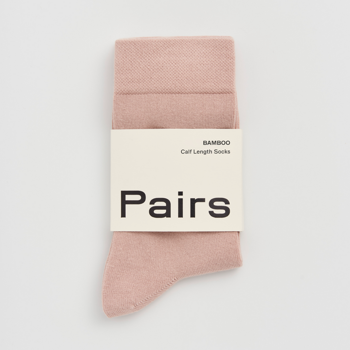 Bamboo Socks in Faded Pink