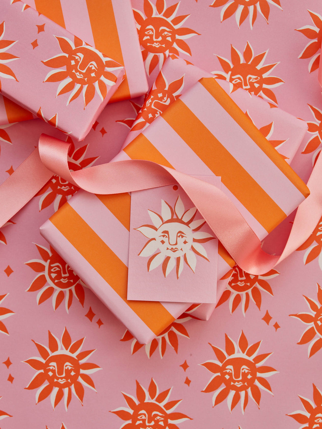 Sunshine Gift Wrap In Pink