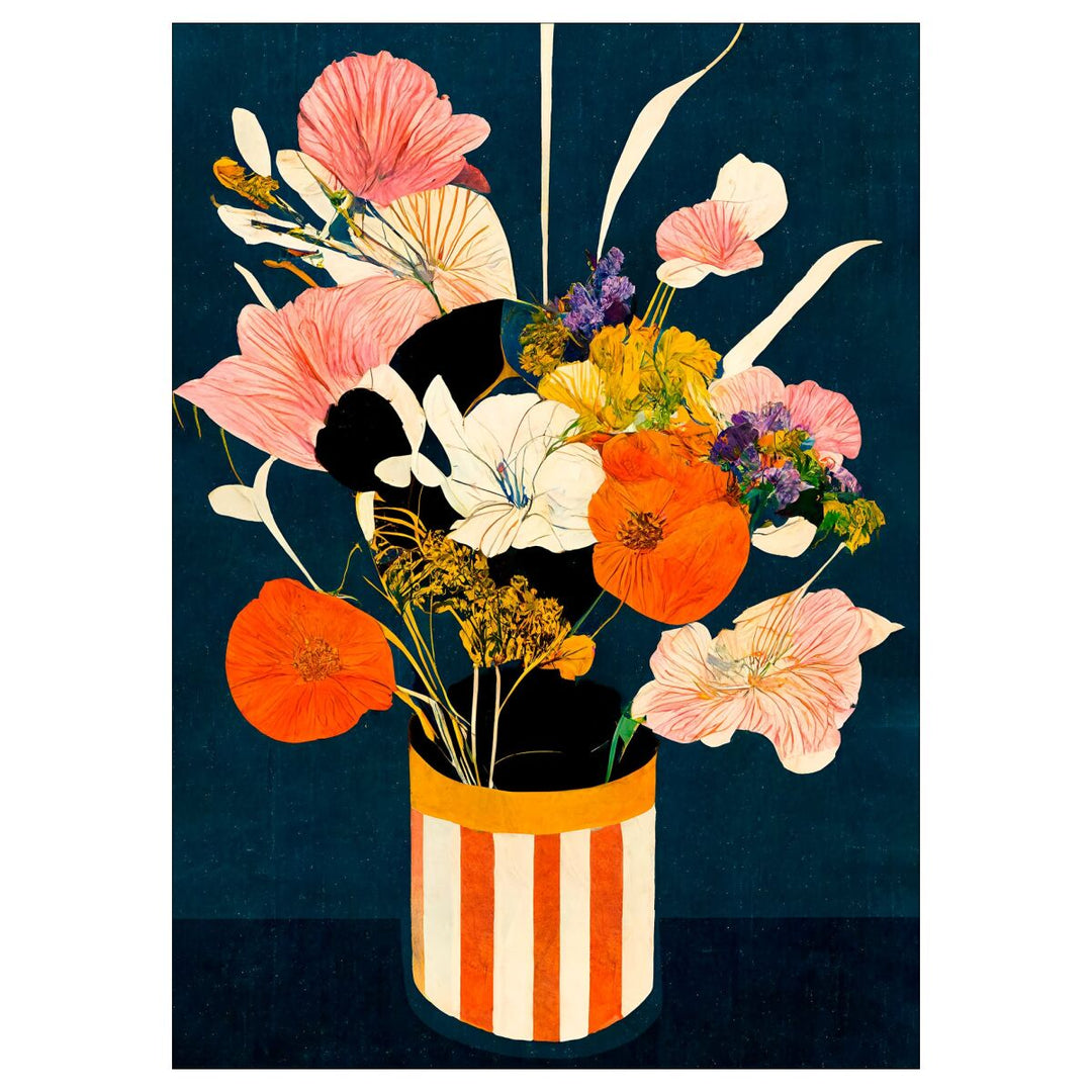 Flowers At Night Art Print A3