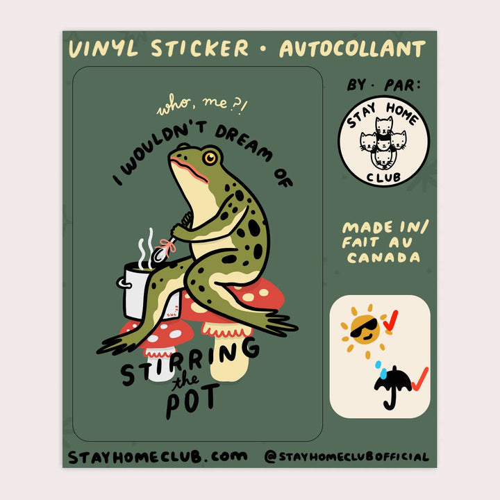Stirring the Pot Waterproof Vinyl Sticker