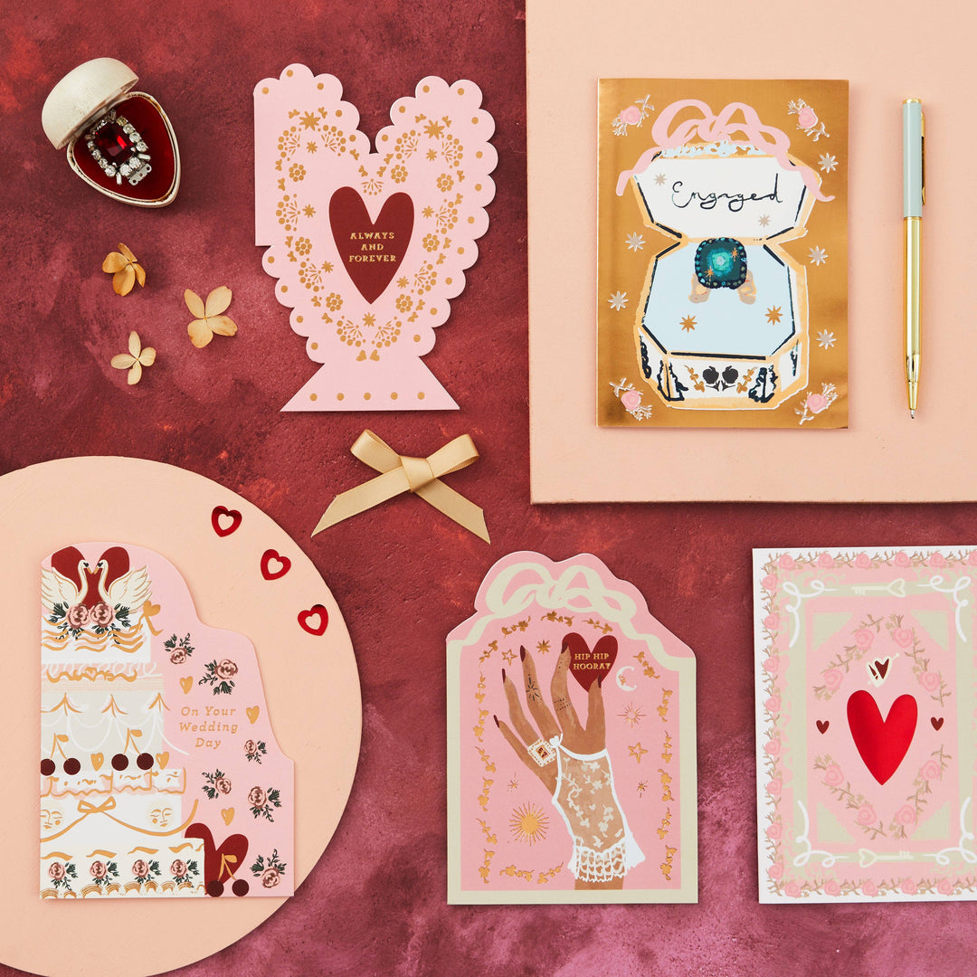 Vintage Wedding Cake Card