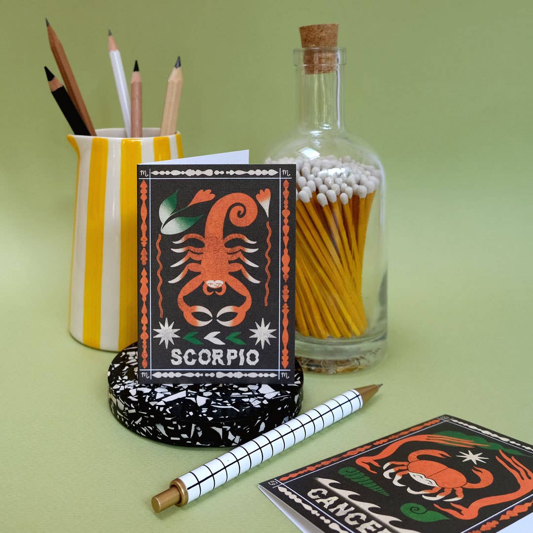 Scorpio Mini Greetings Card