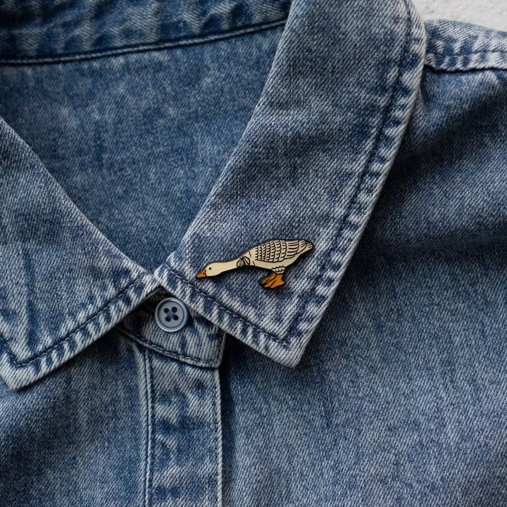 Cute Goose Enamel Pin