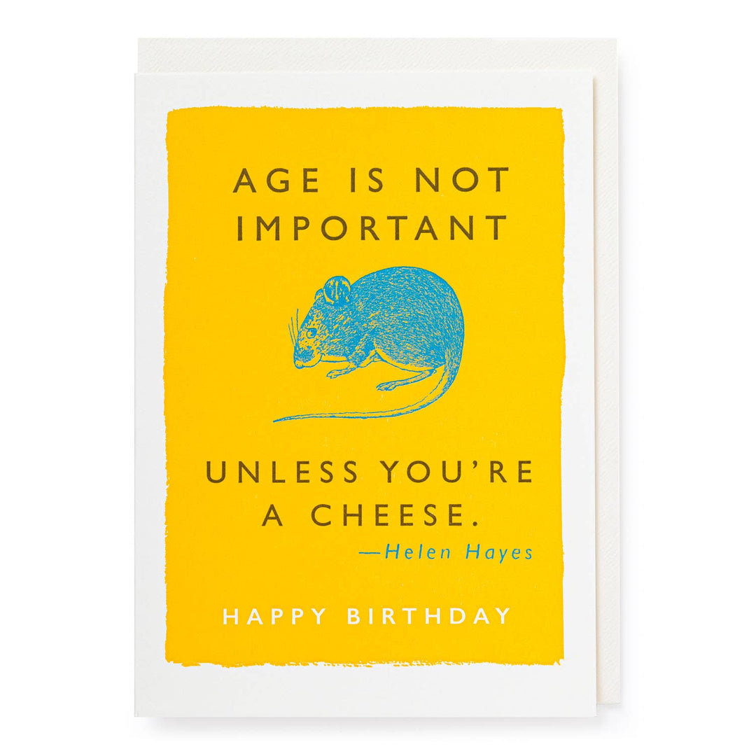 Age Is Not Important Card