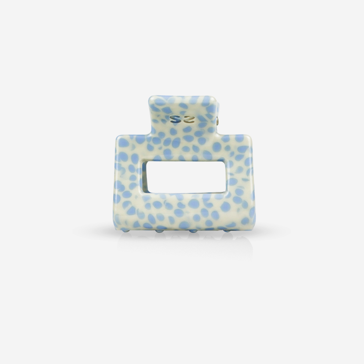 Hair Clip in Ocean Dot