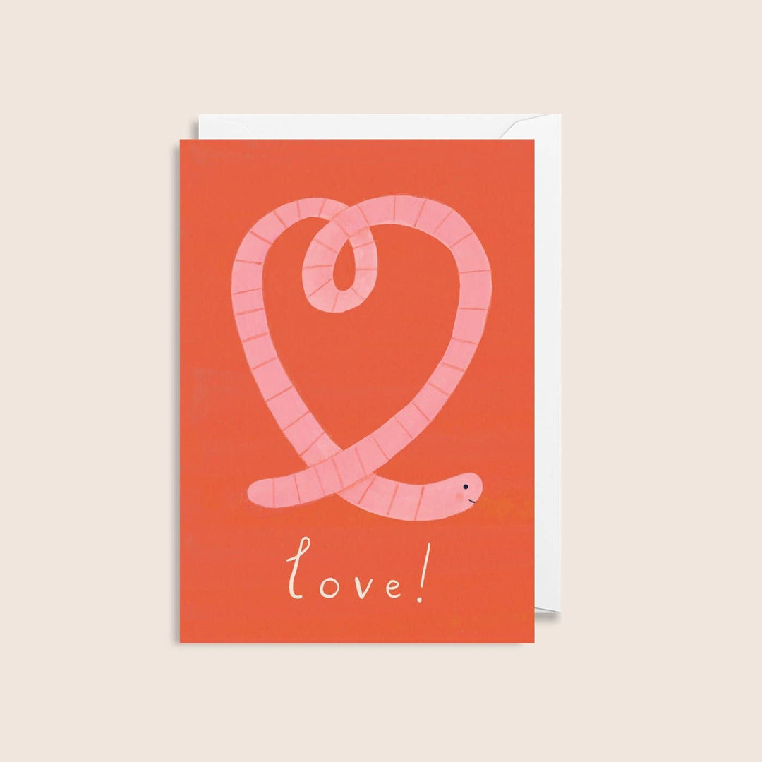Love Worm Mini Card