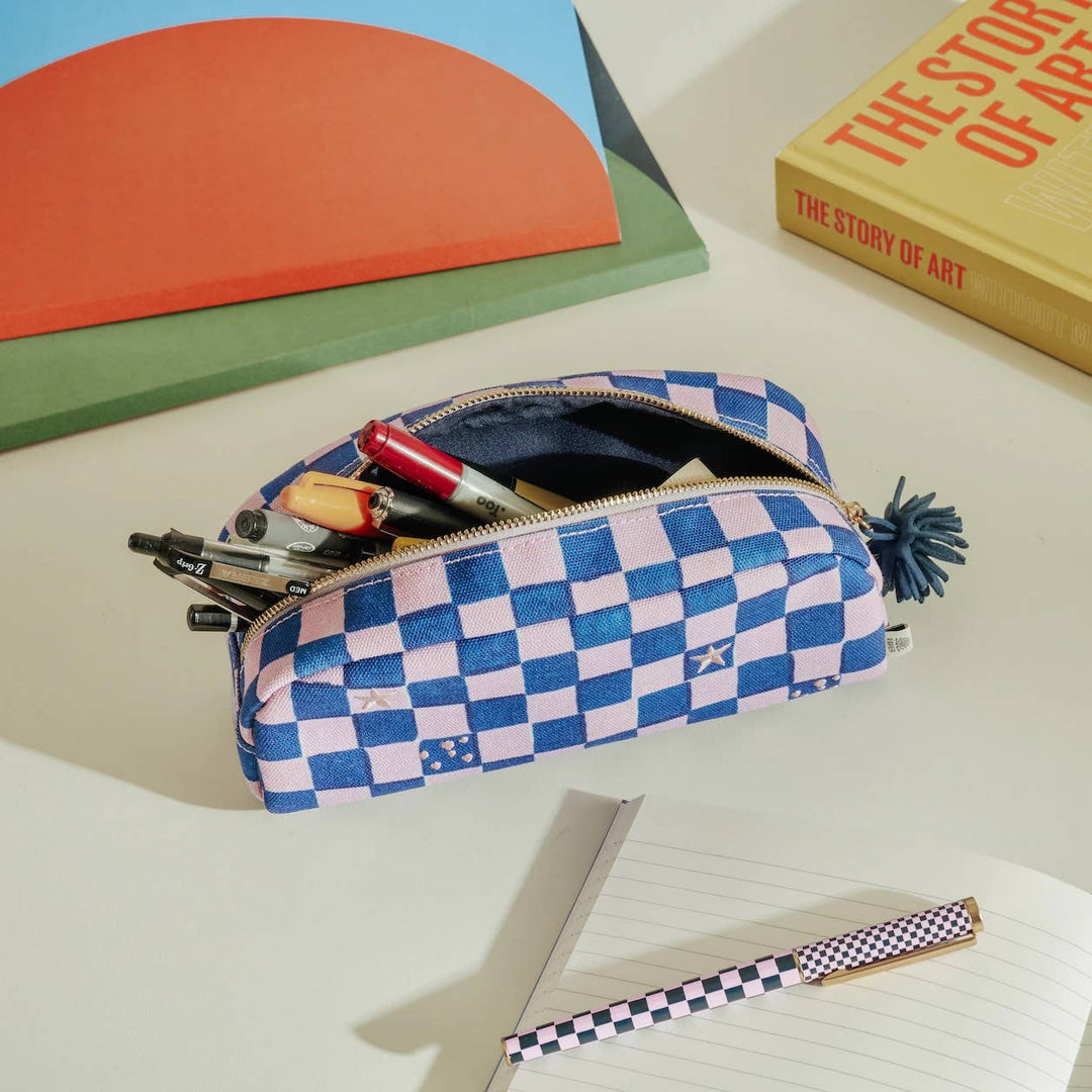 Checkerboard Pencil Case