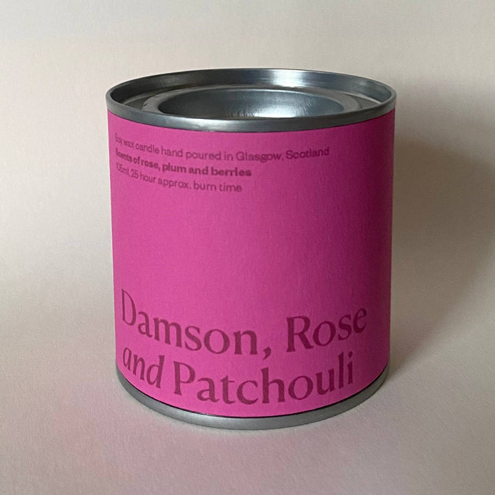 Damson, Rose & Patchouli Candle Tin