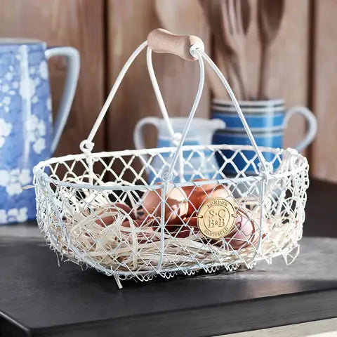 Small Harvest Basket in Buttermilk