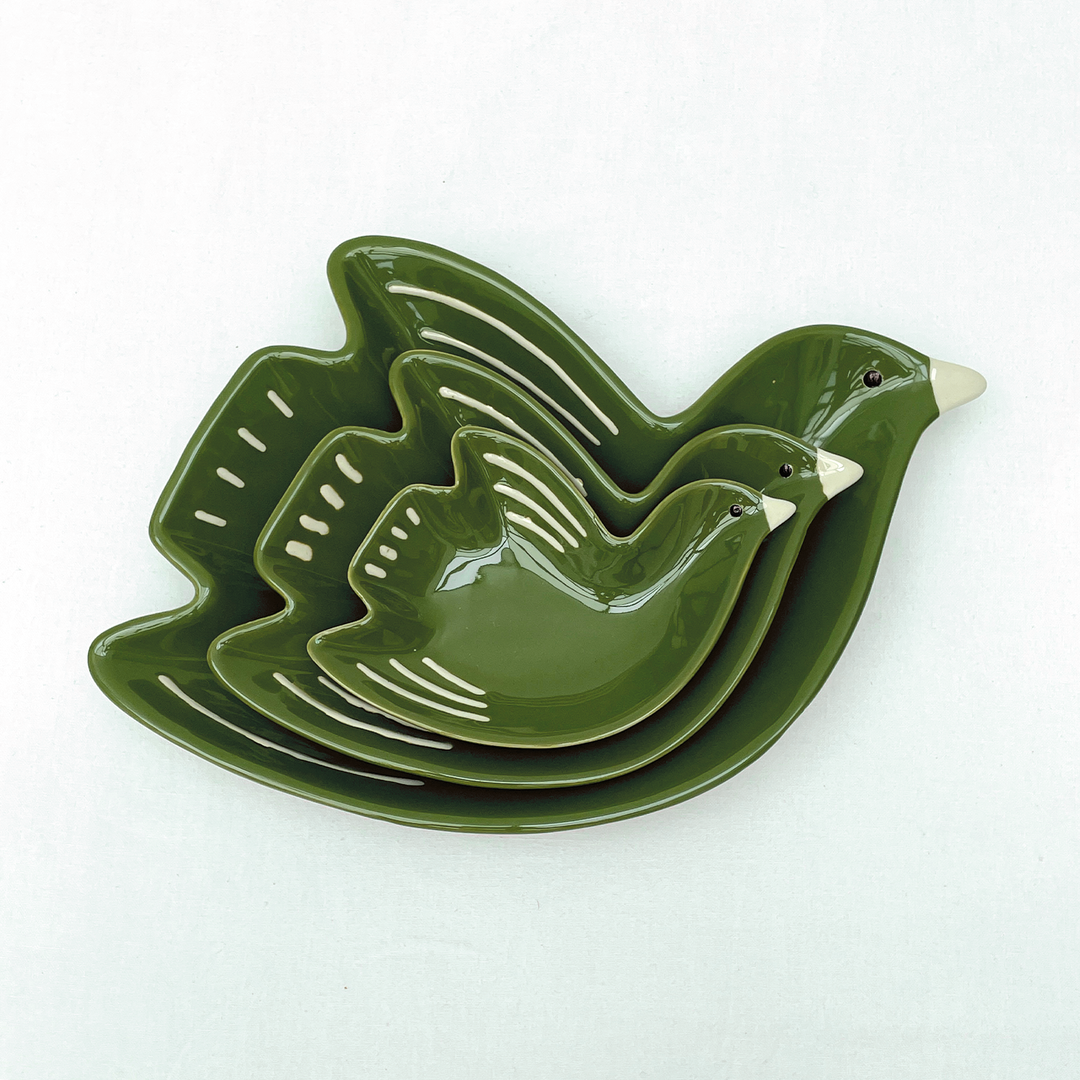 Olive Bird Trinket Dish