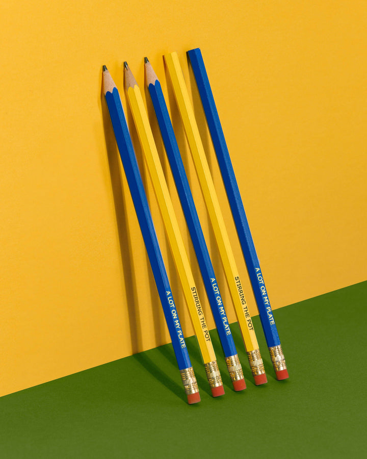 A Lot On My Plate Pencil 4 Pack