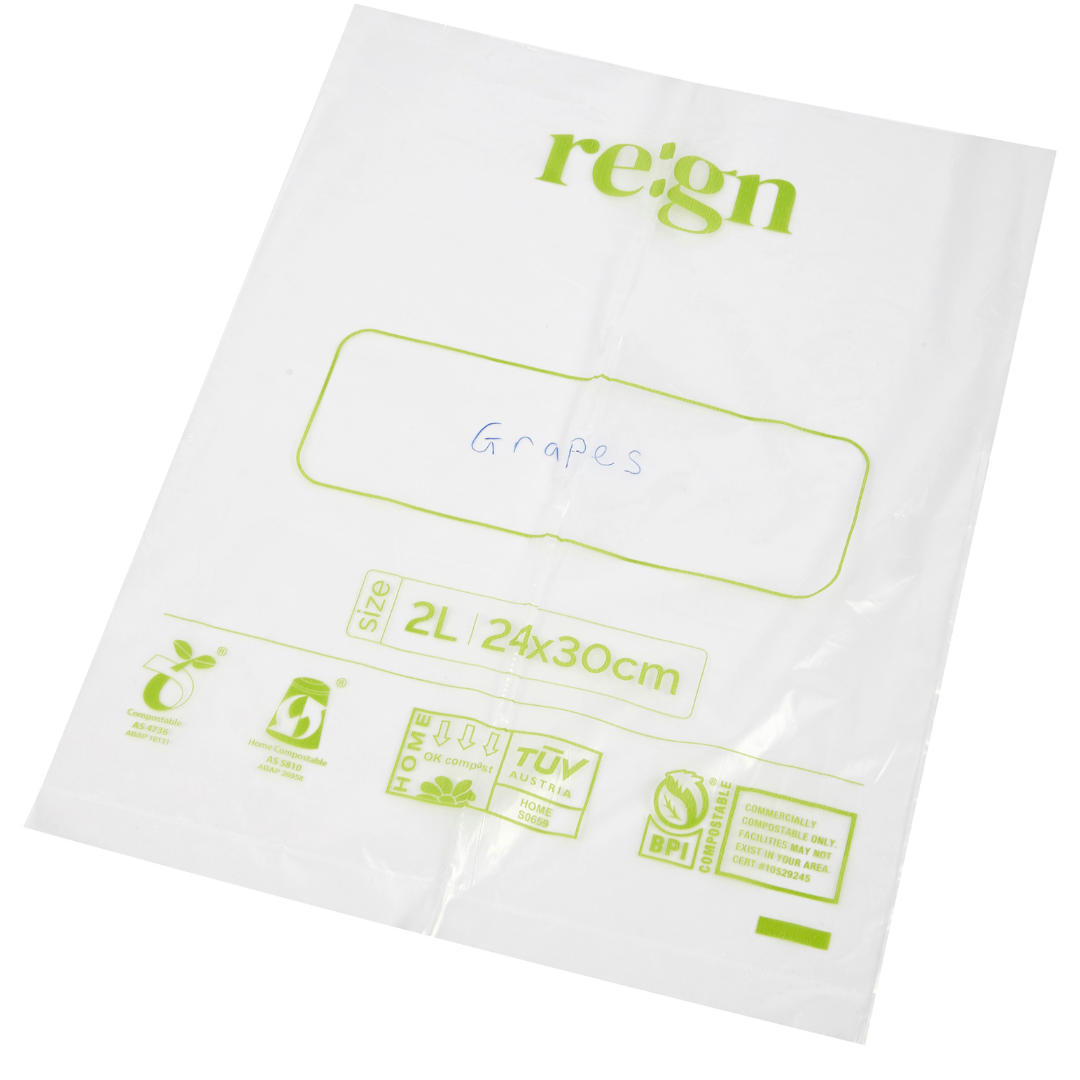 Compostable & Biodegradable 2L Food and Freezer Bags