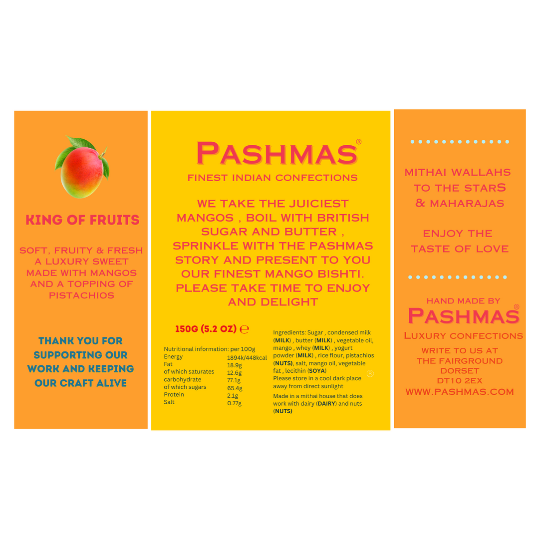 PASHMAS Luxury Indian Confections - Mango