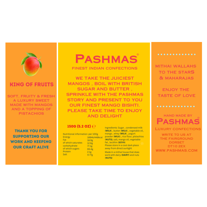 PASHMAS Luxury Indian Confections - Mango