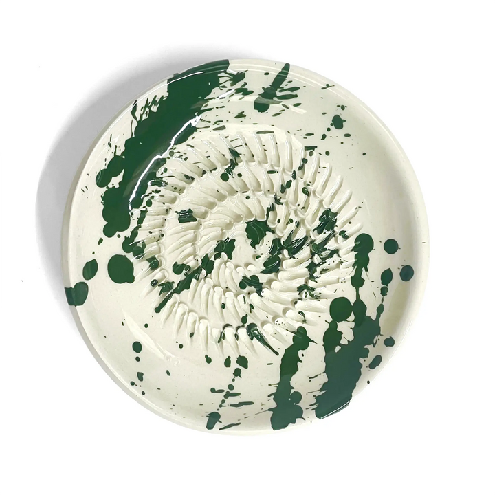 Garlic Grater in Green Splatter