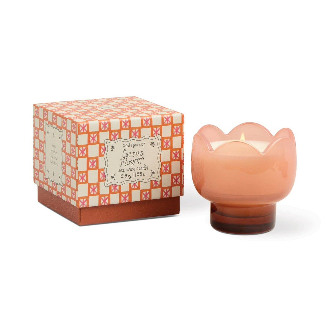 Tulip Cactus Flower Candle