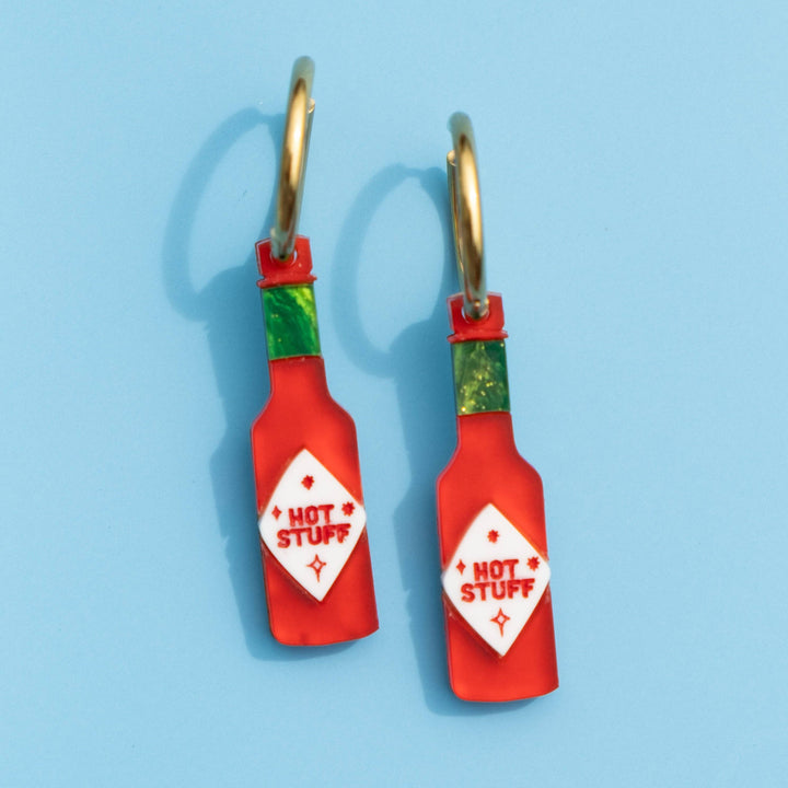 Hot Sauce Hoop Earrings