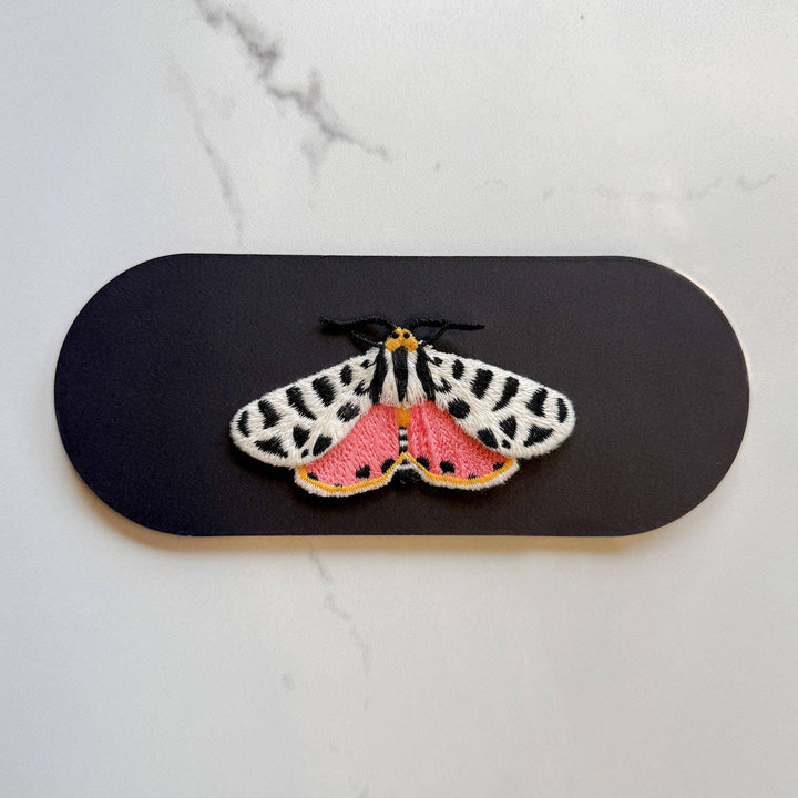 Tiger Moth Embroidered Brooch