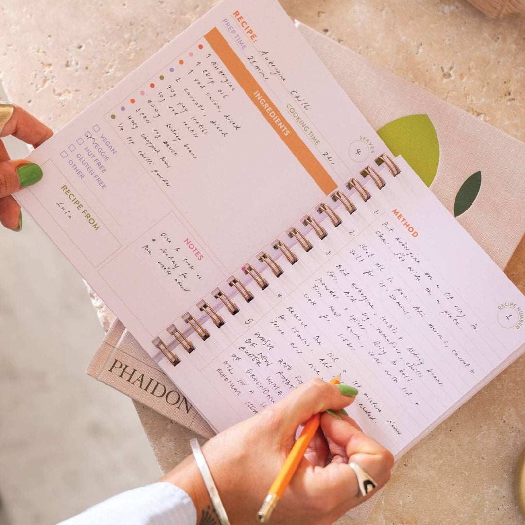 Kitchen Dancing Recipe Book Journal
