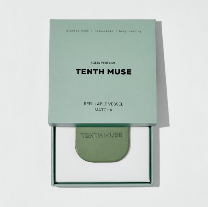 Refillable Vessel for Solid Perfume - Matcha