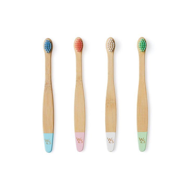 Baby Bamboo Toothbrush - 4 Pack with Soft Bristles