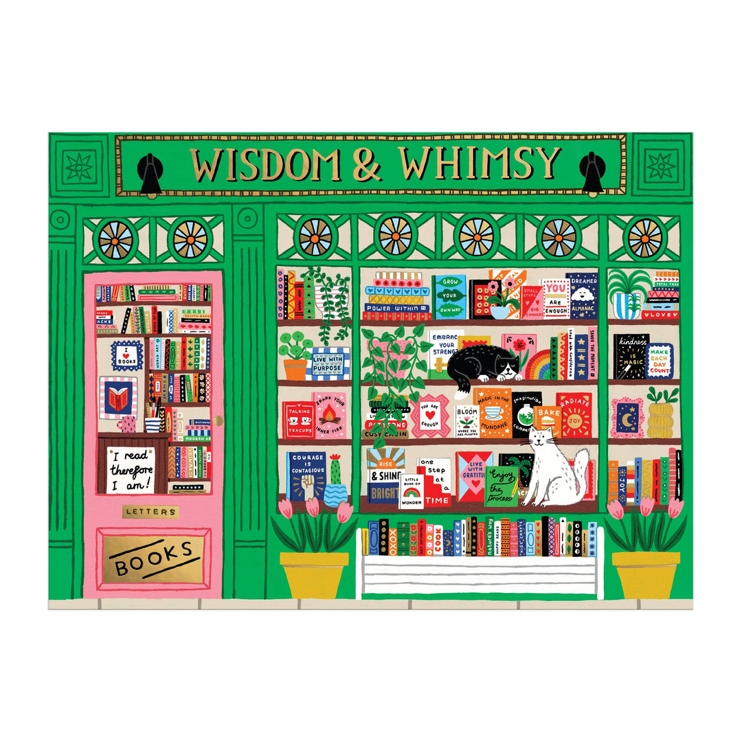 Wisdom & Whimsy Bookshop 1000 Piece Jigsaw Puzzle