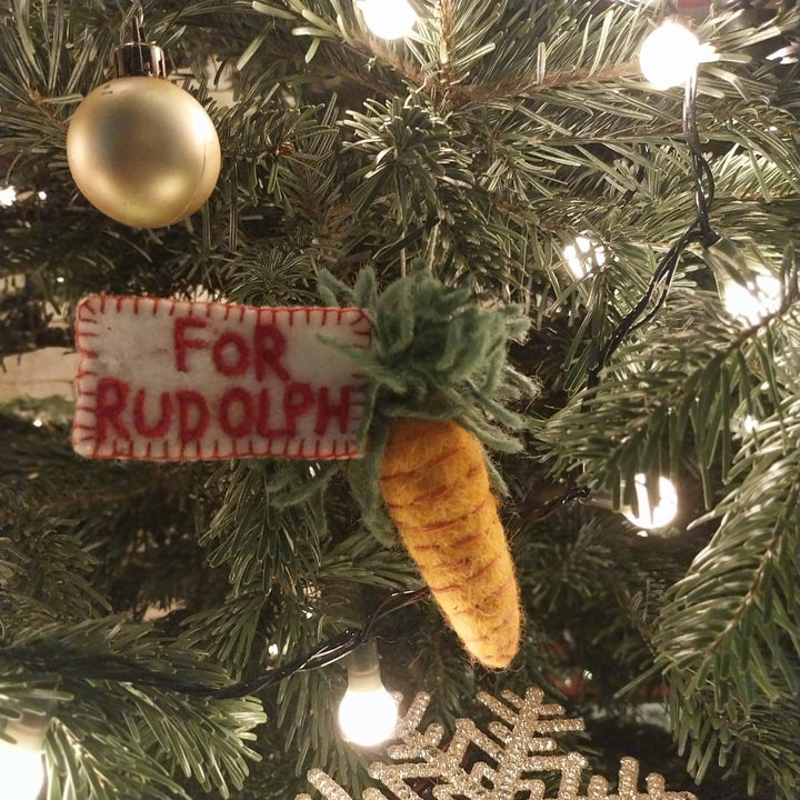 Handmade Felt Snack for Rudolph Decoration